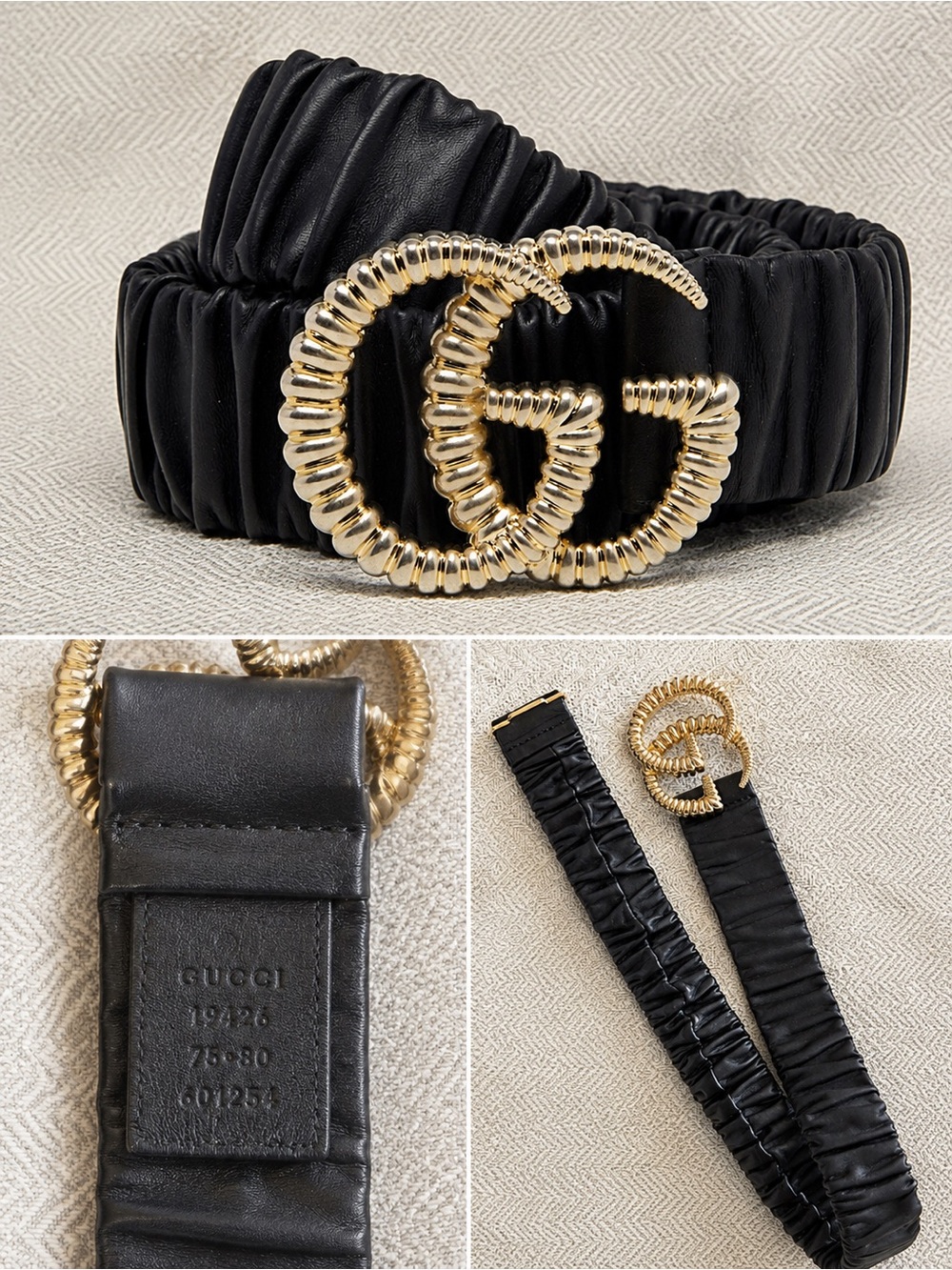 Authentic Gucci Marmont GG Torchon Elastic Waist Belt – Like New